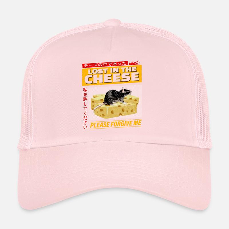 Funny Cheese Mouse Nerd for Humor Lovers Trucker Cap