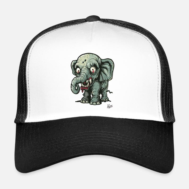 Drôle Terrible Petit Éléphant Zombie Casquette trucker 