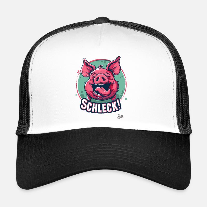 Lecker Essen und Trinken mit Schwein: Schleck! Trucker Cap