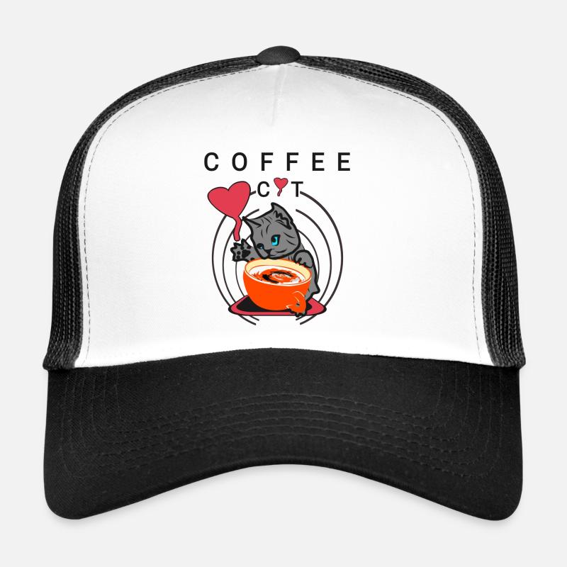 Coffee cat Trucker Cap