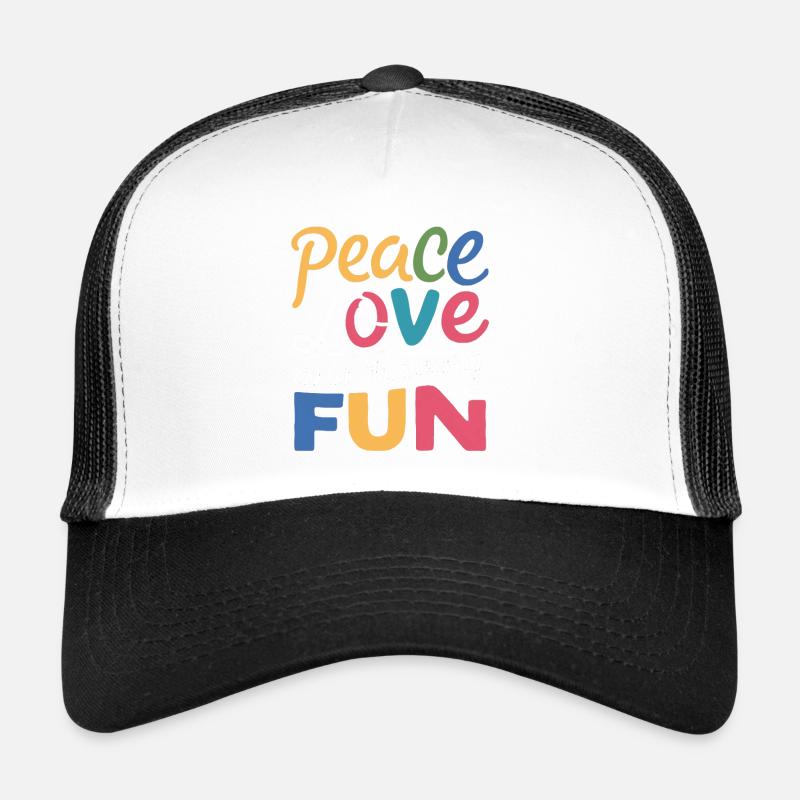 Peace, Love and Joy Trucker Cap