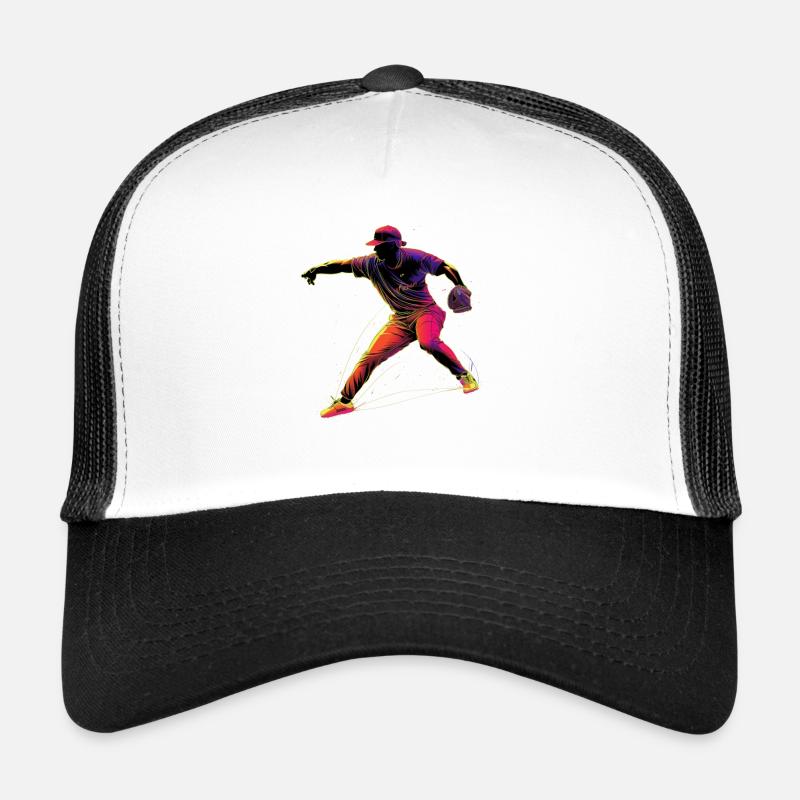 Baseballer Retrowave Casquette trucker 