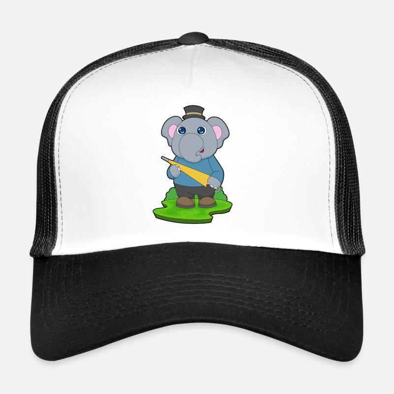 Elefant Regen Regenschirm Trucker Cap