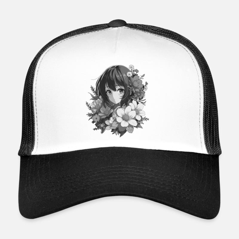 Fille aux fleurs 🌸 - 2 Casquette trucker 