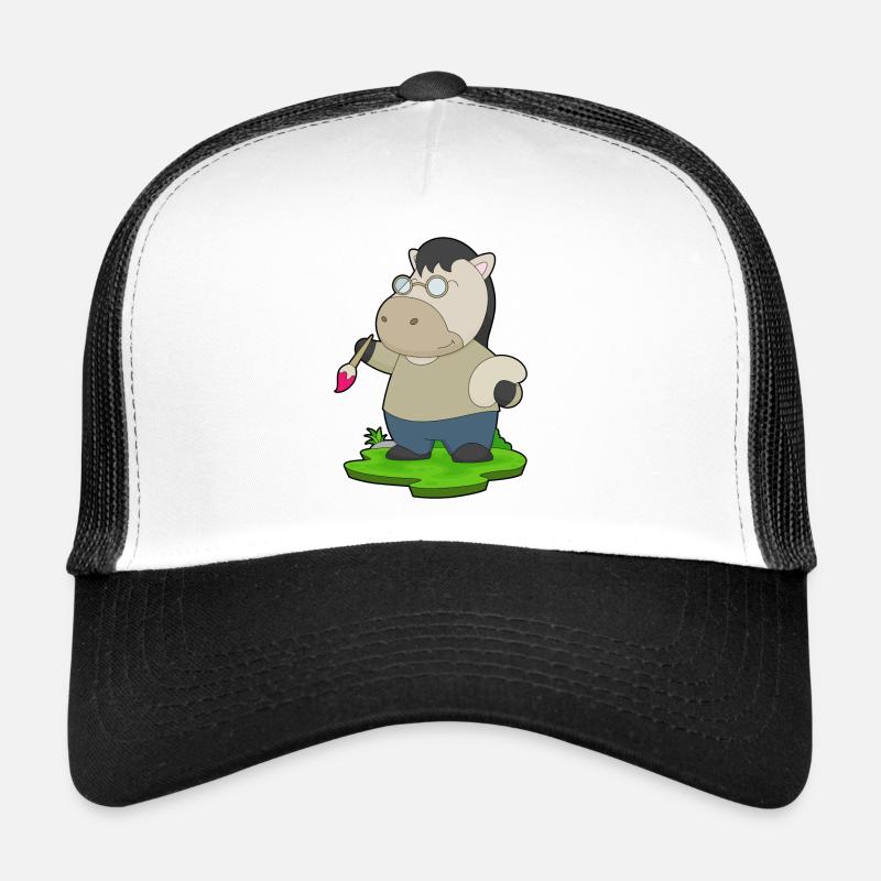 Pferd Maler Pinsel Malen Trucker Cap