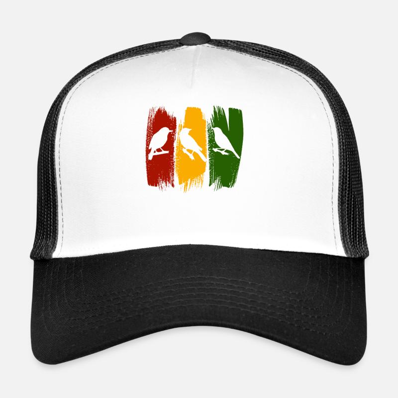 Rastafari Musik Vibes Only Rasta Jamaika Reggae - Trucker Cap - Weiß/Schwarz