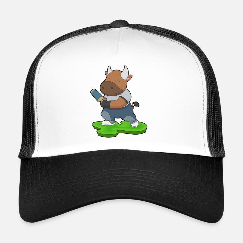 Bull Cricket Batte de cricket Casquette trucker 