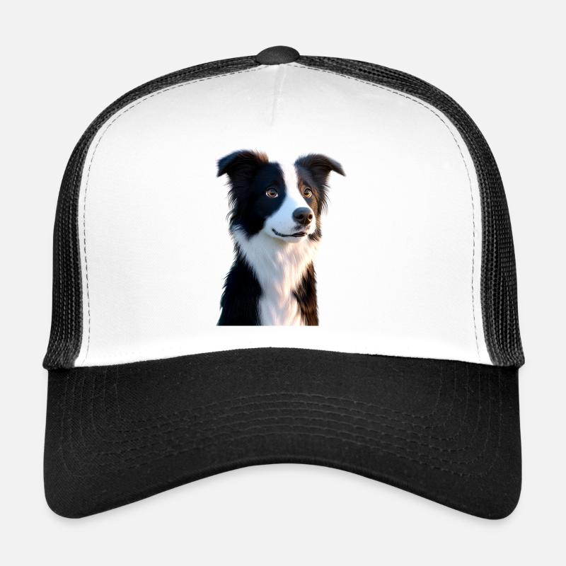 border collie chien amoureux chiot mignons collies Casquette trucker 