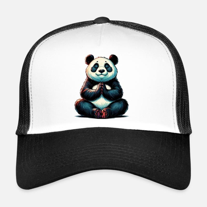 Panda - Trucker Cap - Weiß/Schwarz