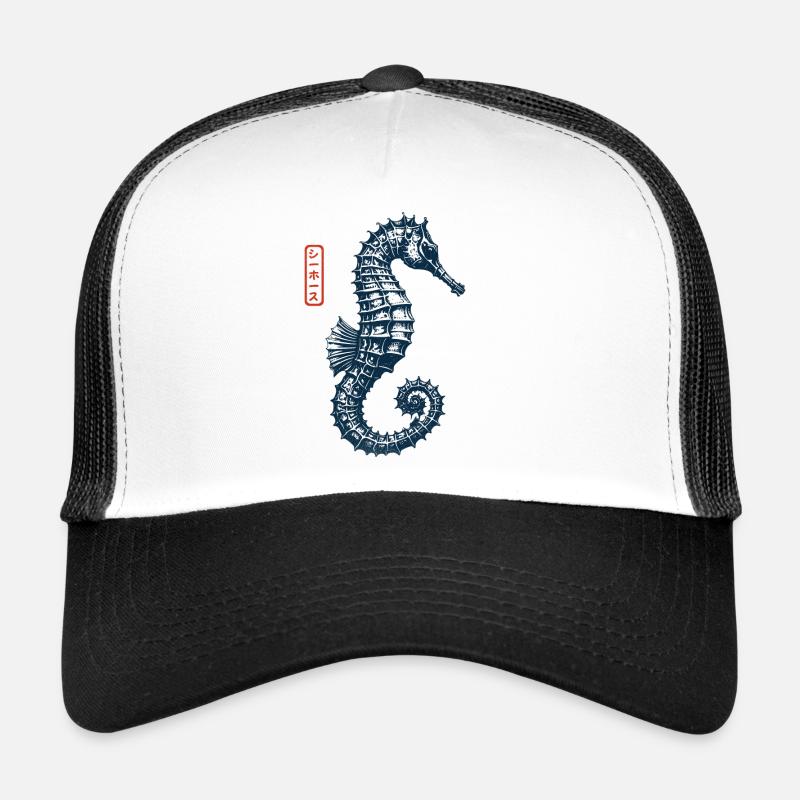 Hippocampe vintage rétro Casquette trucker 