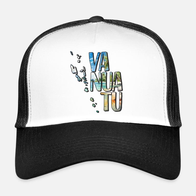 Carte aquarelle Vanuatu Casquette trucker 