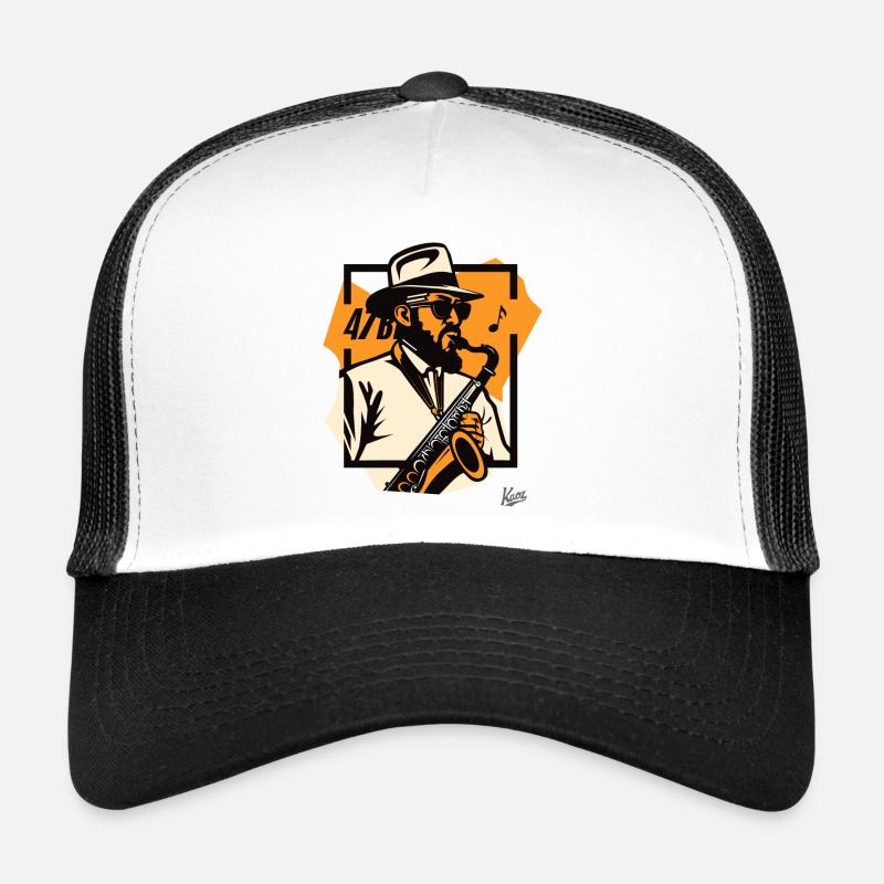 Gourou du jazz : maître du saxophone Casquette trucker 