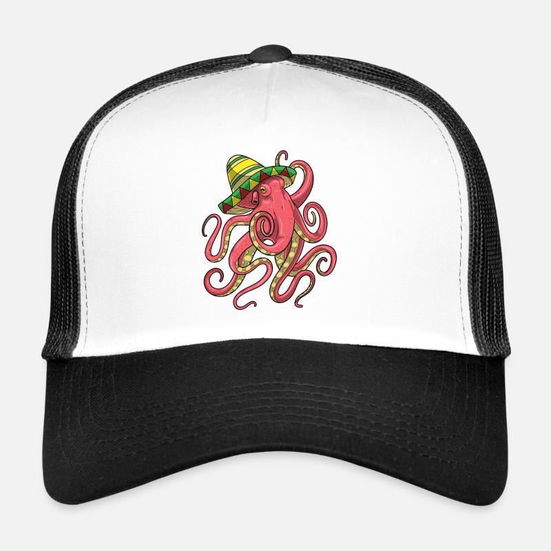 Krake Mexikanischer Hut Trucker Cap