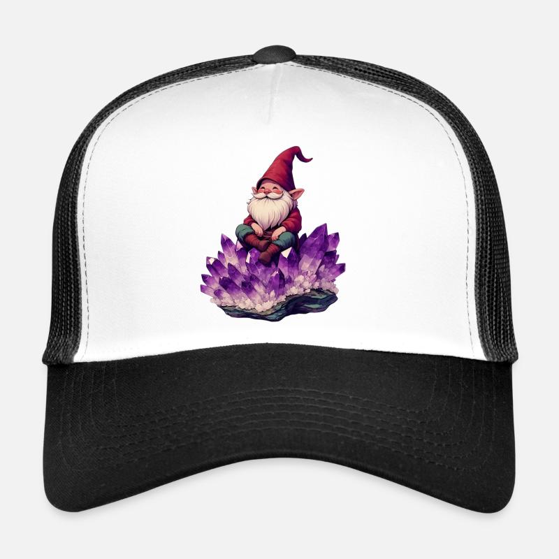 Gnome - Casquette trucker  - blanc/noir