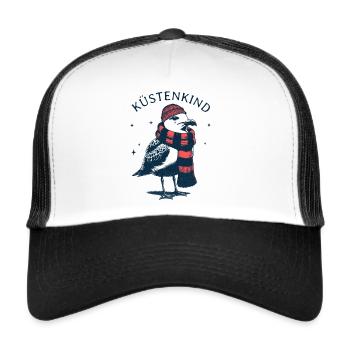 Coastal Child Seagull - Trucker Cap - white/black - Front