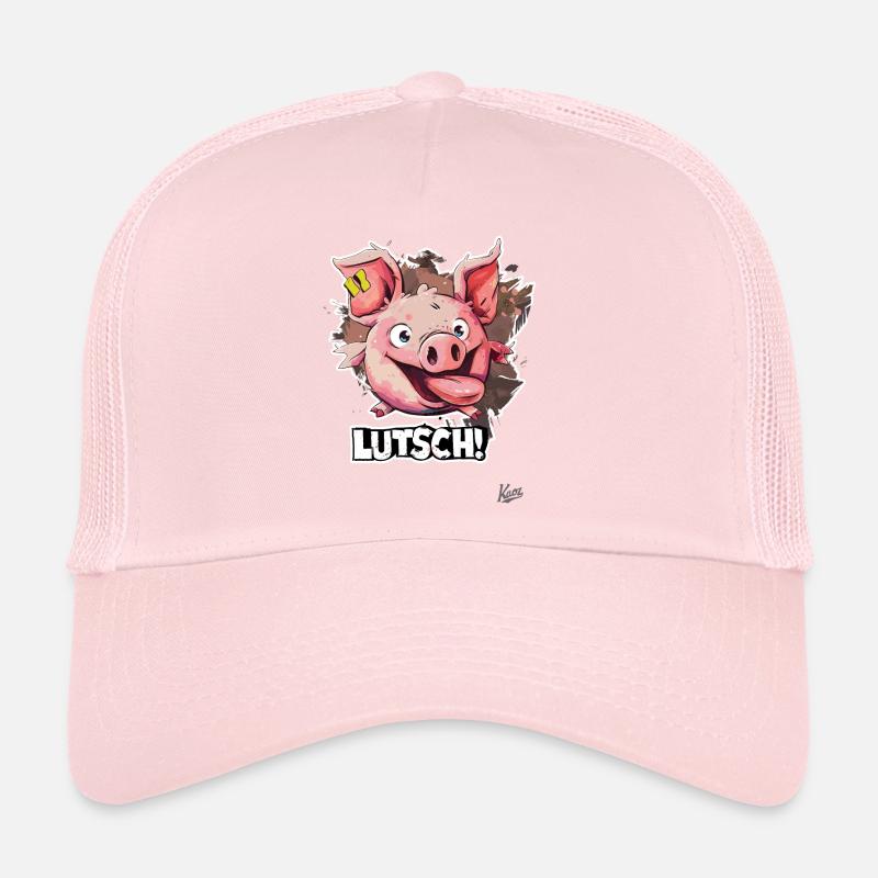 Drôle de cochon dit : Suce Casquette trucker 