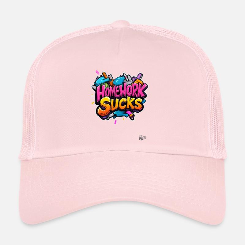 Homework is annoying! School too! Trucker Cap