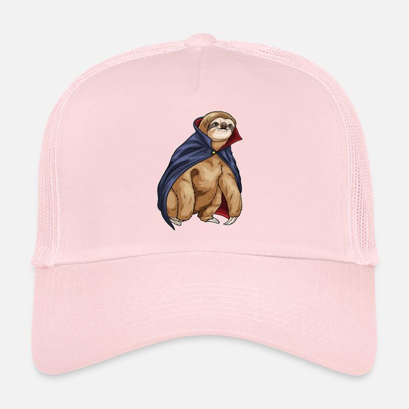 Sloth Halloween Vampire Trucker Cap