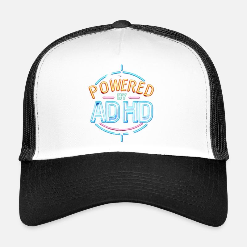 ADHD - Trucker Cap - white/black