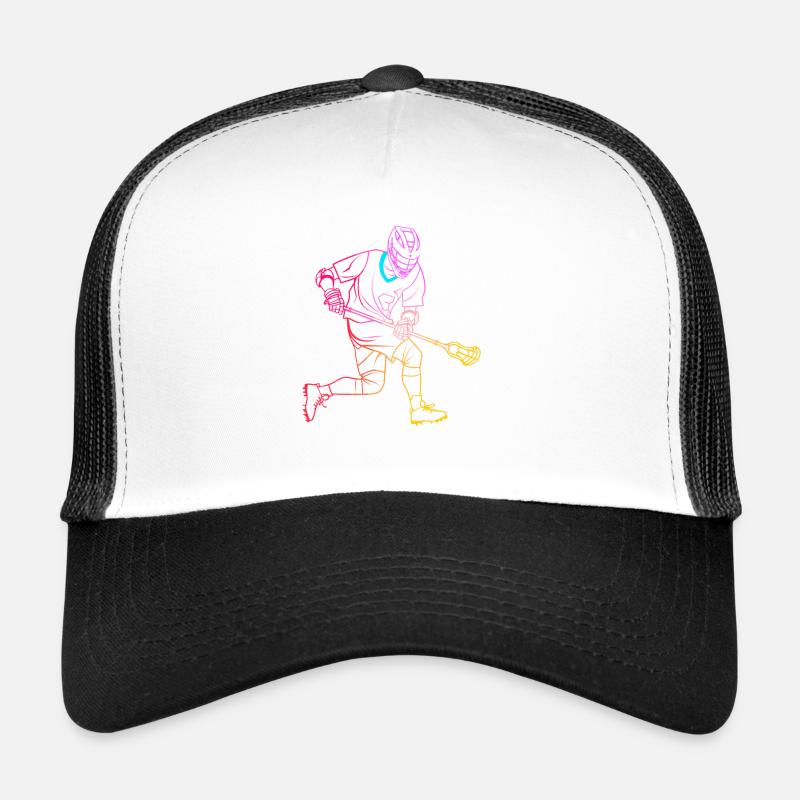 Dessin d’un joueur de crosse Casquette trucker 