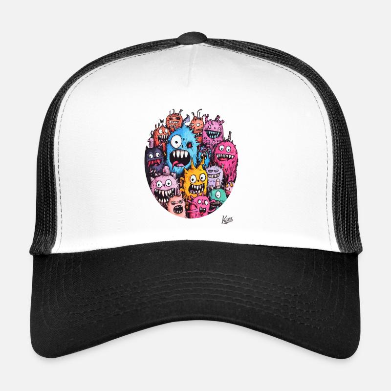 Bande folle de monstres drôles Casquette trucker 