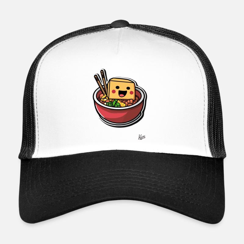 Ramen au tofu pixel super drôle Casquette trucker 