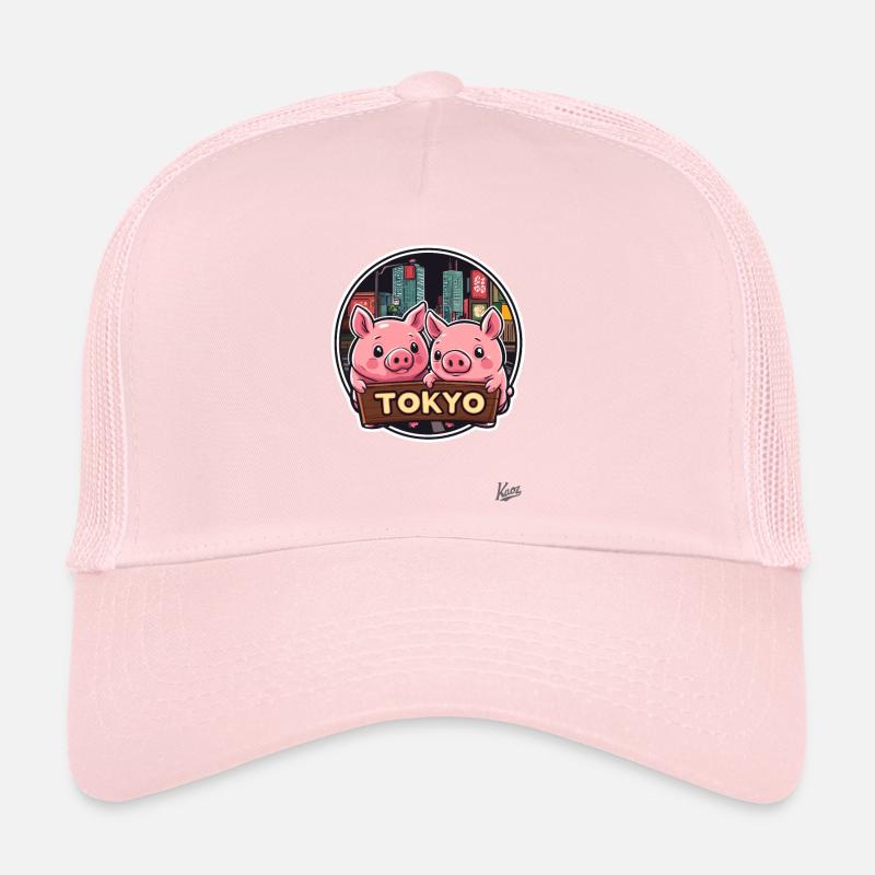 Cochons super mignons de Tokyo Casquette trucker 