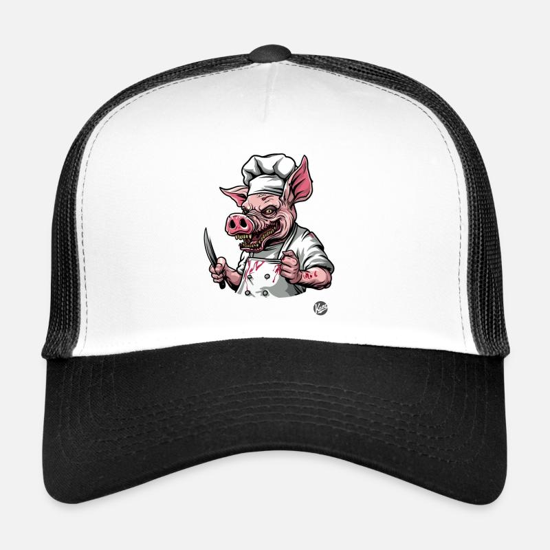 Faisons du saucisson avec le chef cochon Casquette trucker 