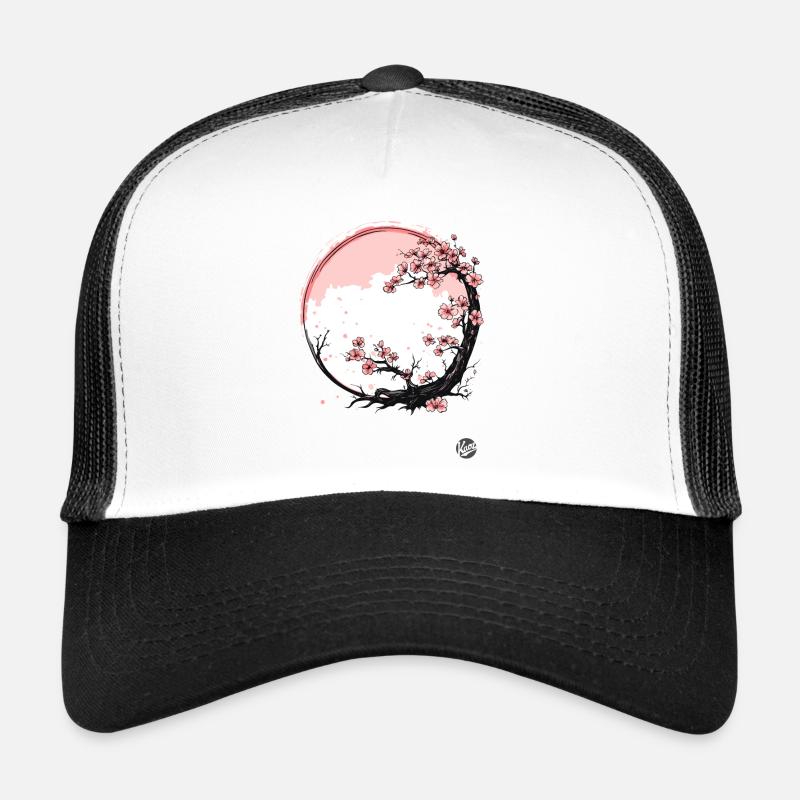 Fleurs de cerisier du Japon Casquette trucker 