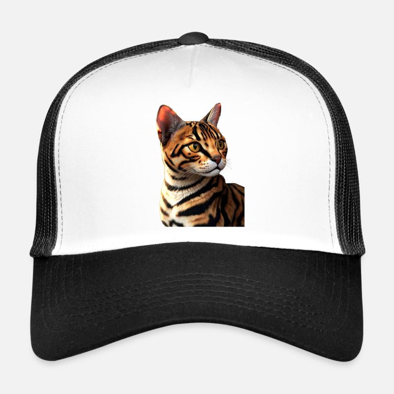 Chat Bengal Chat Léopard Chat Leopardette Chats Bengale Casquette trucker 