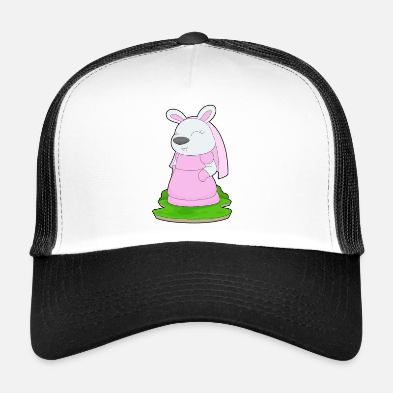 Bunny Bridal Veil Wedding Trucker Cap