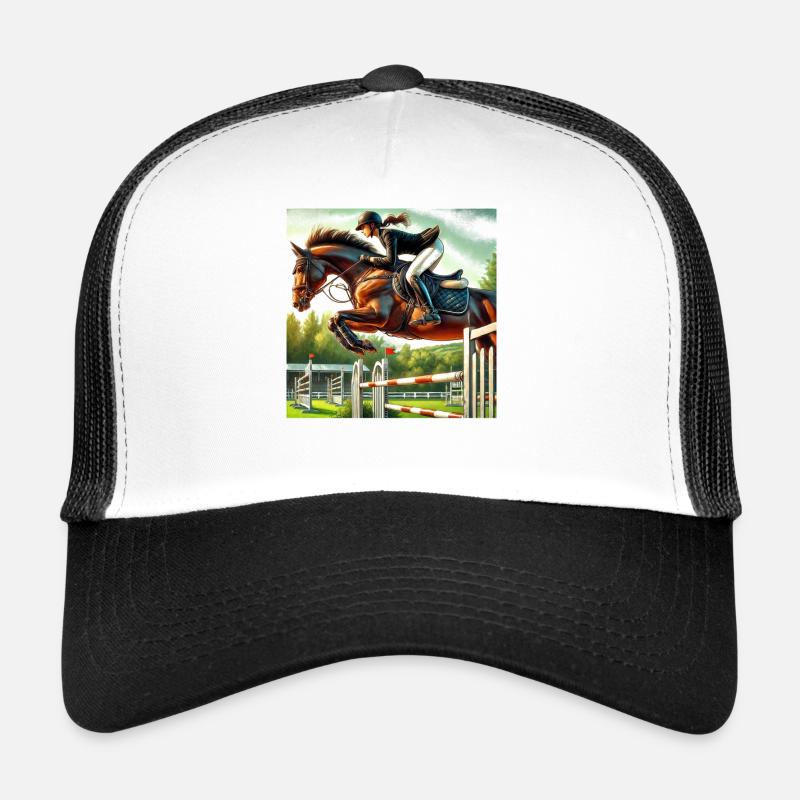 Cavalier de saut d’obstacles Casquette trucker 