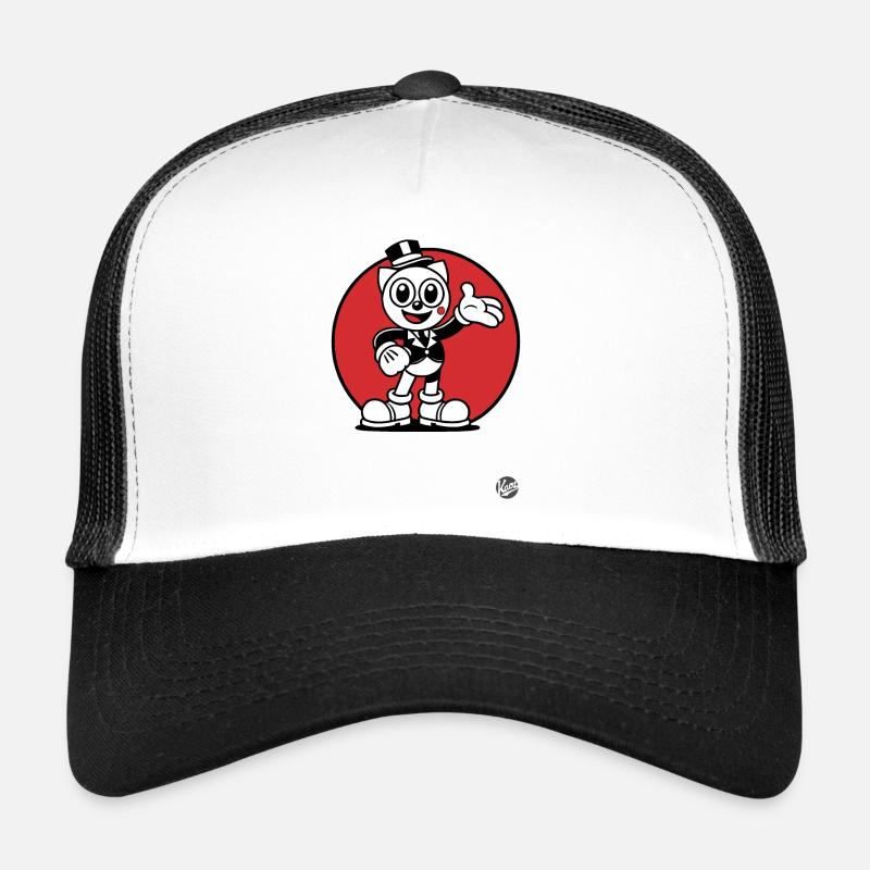 Chat Rétro Design « Chat Charmant » Style Vintage Casquette trucker 