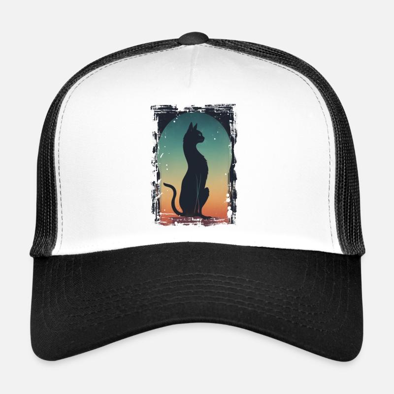 Chat noir Casquette trucker 