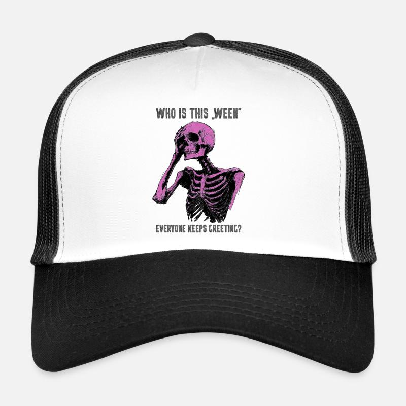Drôle Squelette Halloween Meme Cadeau effrayant Casquette trucker 