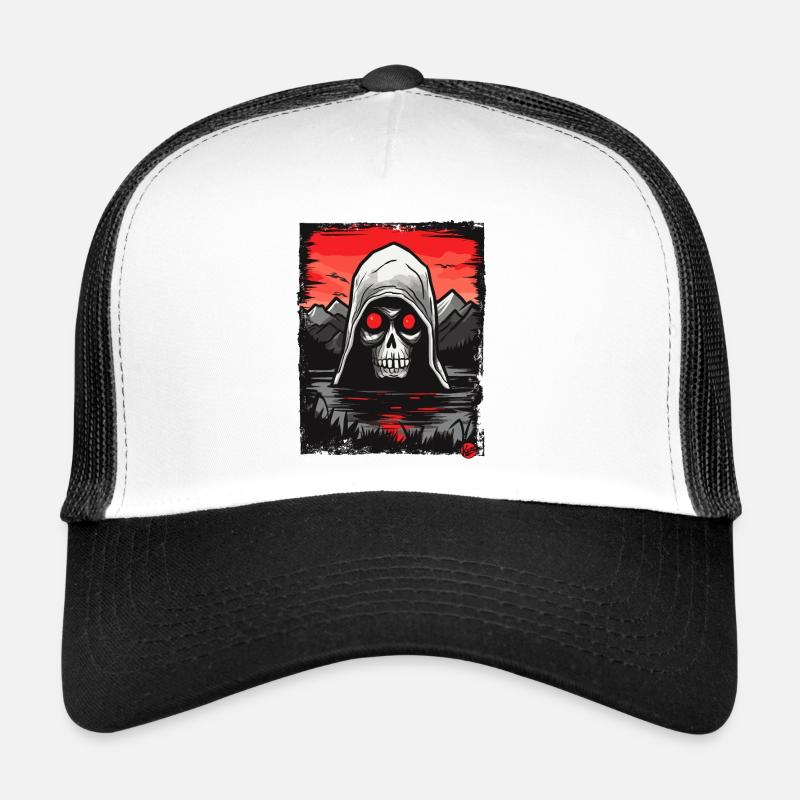 Crâne Faucheuse Casquette trucker 