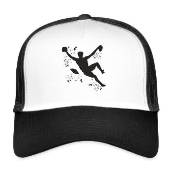 Boulderer Colorsplash Boulder Bouldern - Trucker Cap - Weiß/Schwarz - Vorne