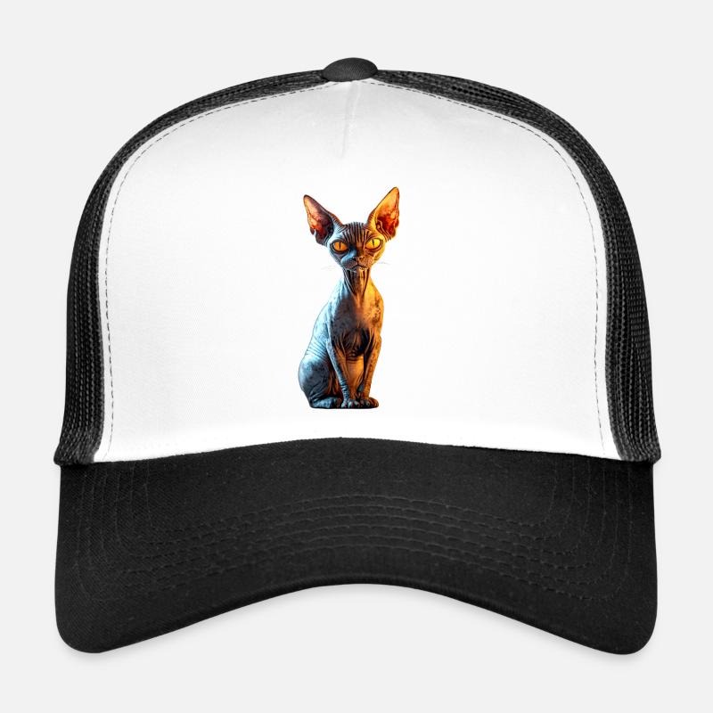 Sphynx Cat Sphynx Cat Canadian Cat Cute Sphinx Trucker Cap
