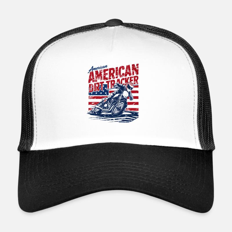 Motard américain de flat track Casquette trucker 