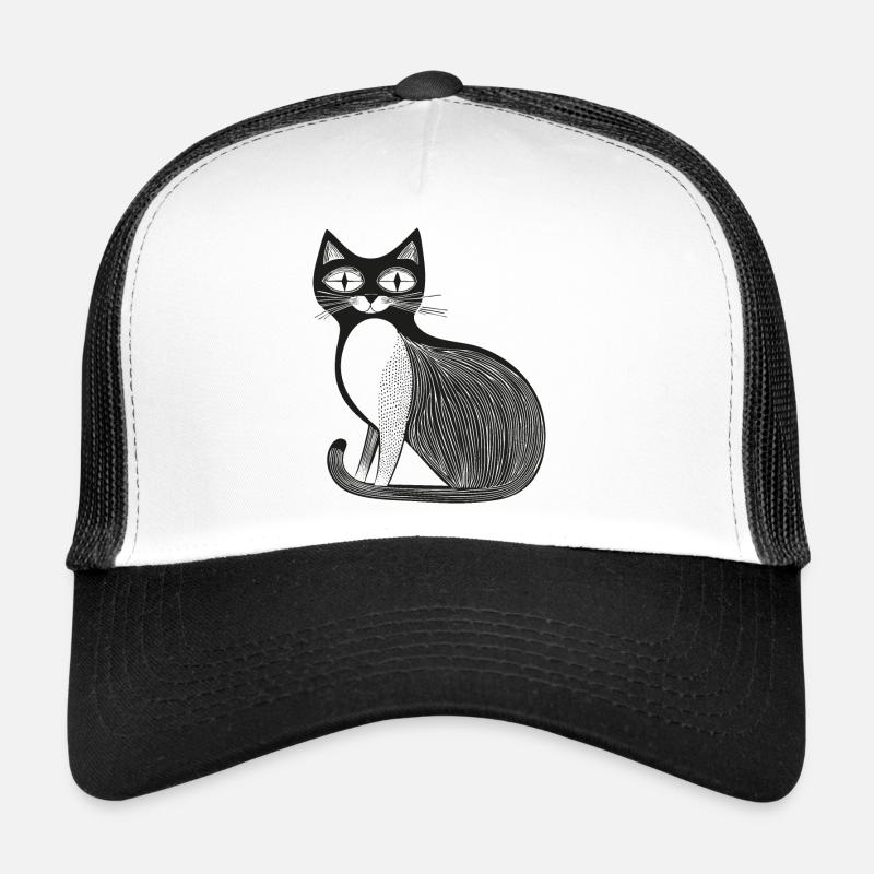 Chat Casquette trucker