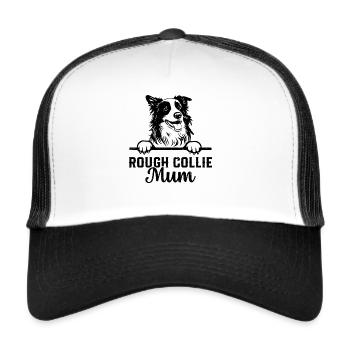Rough Collie Mum Rough Collie Dog Lover Rough Coll - Trucker Cap - white/black - Front
