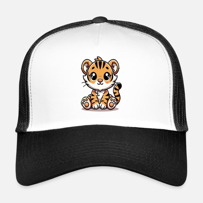 Tiger cub - Trucker Cap - white/black