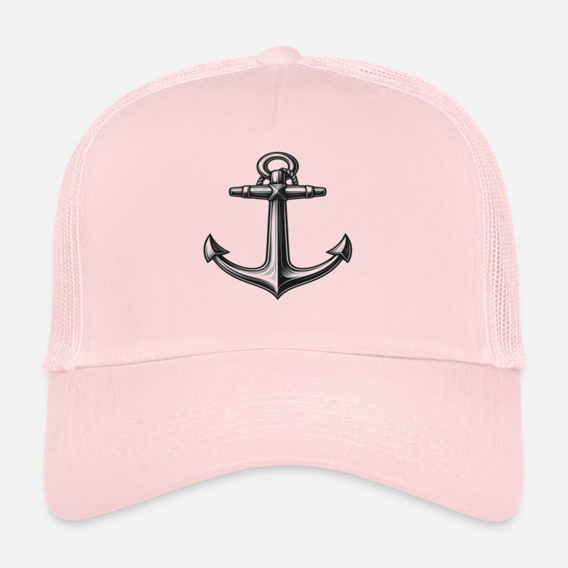 Maritime Anchor Design Trucker Cap