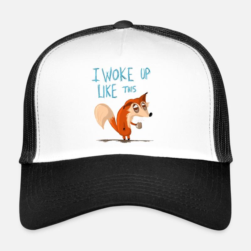 I WokeupLikeThis - Trucker Cap - white/black