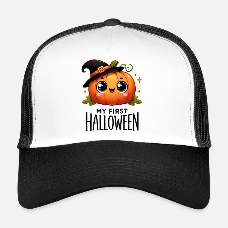 My First Halloween - Cute Pumpkin - Trucker Cap - white/black