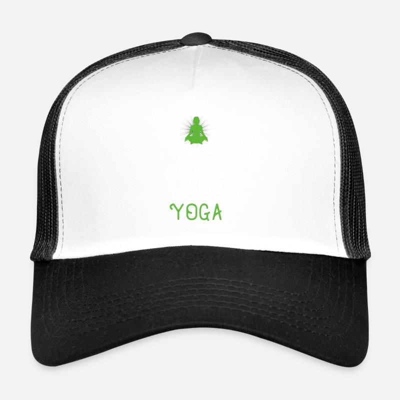 Moins de drame, plus de yoga Casquette trucker 