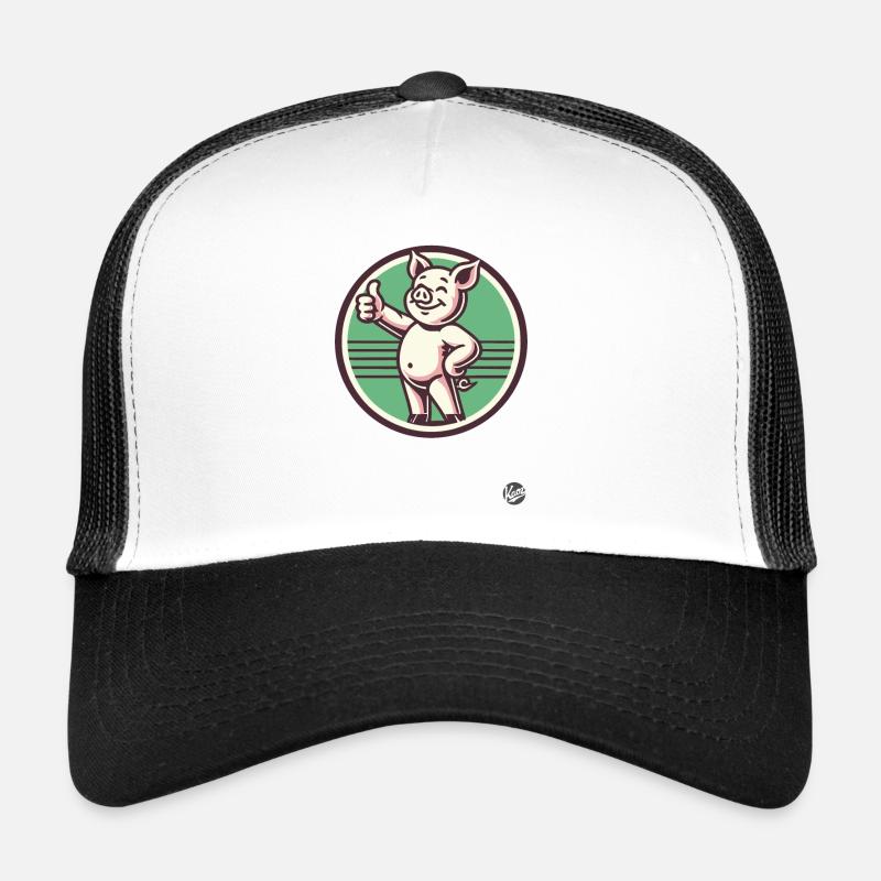 Daumen hoch – Lustiges Schwein Trucker Cap
