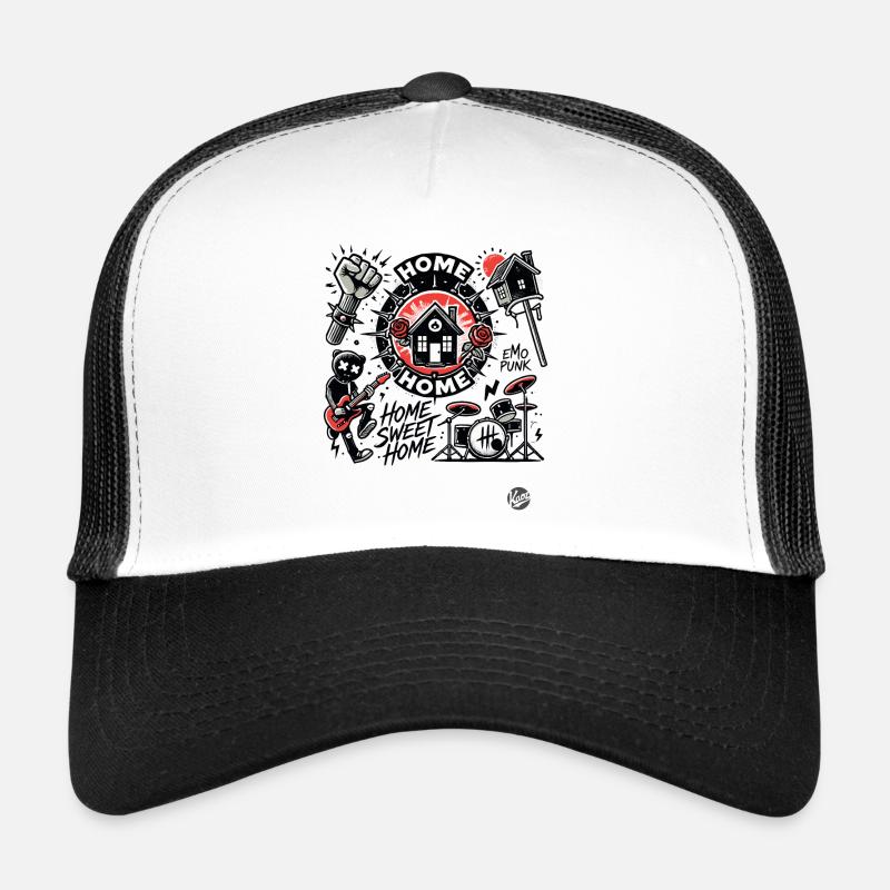 Home sweet home pour l’anarchie, les emo punks Casquette trucker 