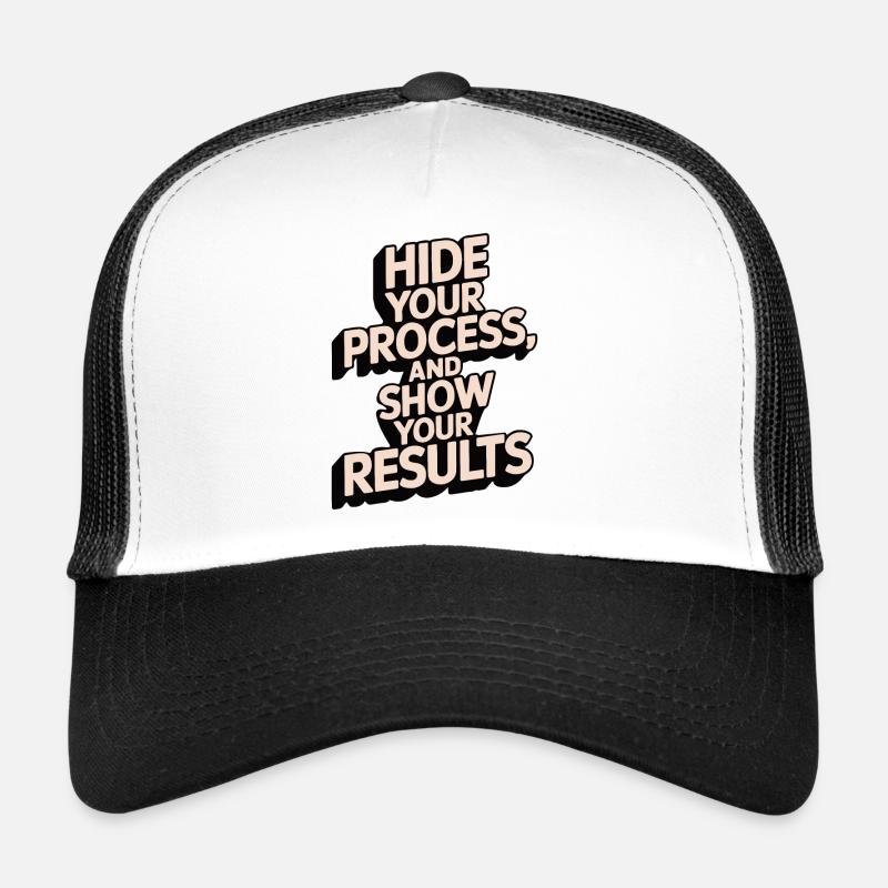 ZEIGEN SIE IHRE ERGEBNISSE - Trucker Cap - Weiß/Schwarz
