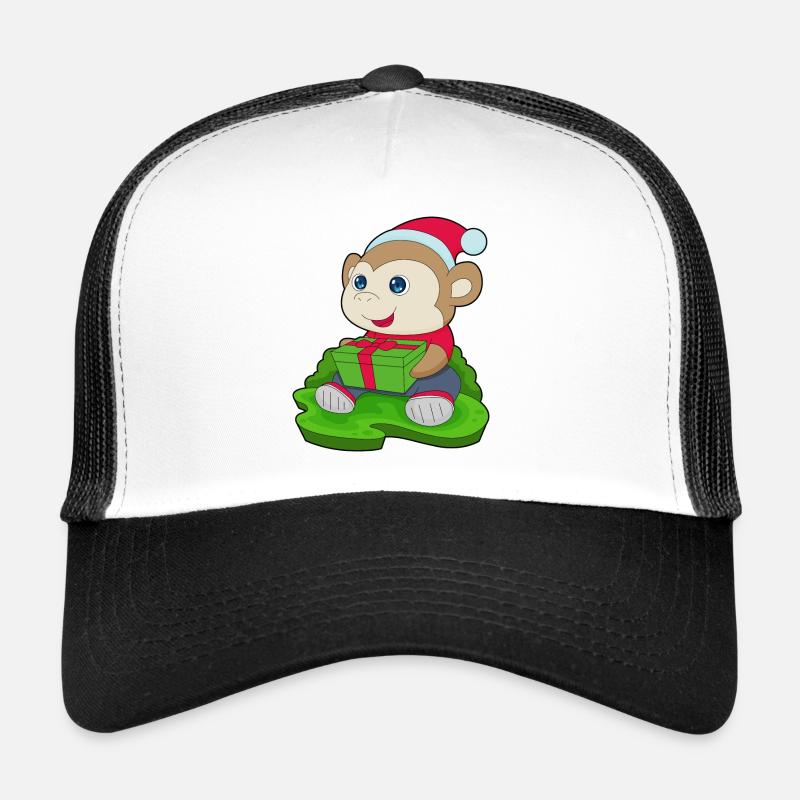 Chapeau de Noël Singe Noël Casquette trucker 